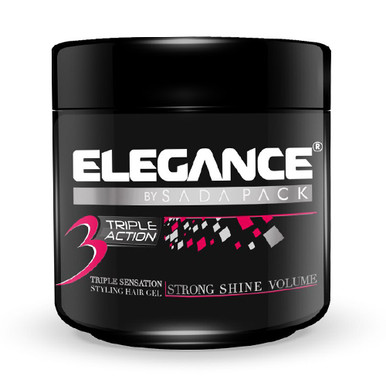 Sada Pack Elegance Triple Action Styling Hair Gel Pink Label, 8.8
