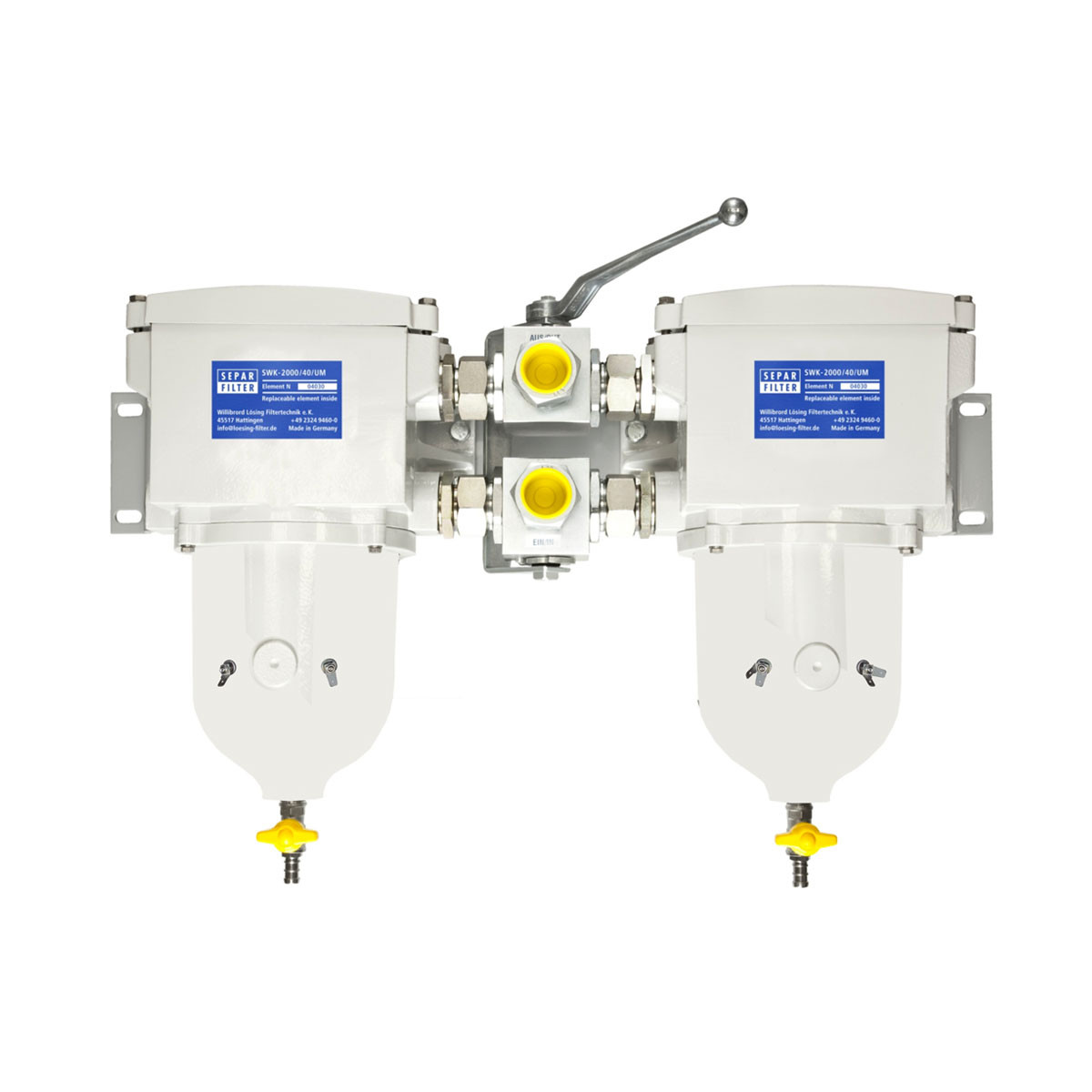 2000/40UMK - Duplex 634 GPH Fuel Water Separator