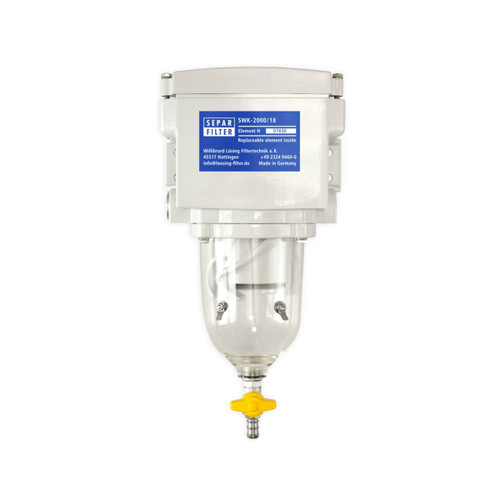 Single 285 GPH Fuel Water Separator with Clear Bow - 53-2602