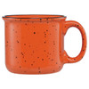 The 14oz Ceramic Camper Mug in Orange with Speckles is a bold, retro-inspired option for custom logo drinkware, designed to make branded artwork pop on shelves and in cafés. Popular among coffee shops, restaurants, breweries, and promotional buyers, this speckled ceramic mug aligns with current search trends for vibrant, vintage-style custom mugs and eye-catching branded merchandise.