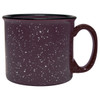 The 14oz Ceramic Camper Mug in Plum with Speckles delivers a rich, modern twist on the classic camp mug look, making it a standout choice for custom logo drinkware programs. Highly searched by coffee shops, breweries, restaurants, and promotional buyers, this speckled ceramic mug fits current trends for premium-feel, retro-inspired branded mugs that elevate retail and merchandise displays.