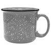 The 14oz Ceramic Camper Mug in gray with speckles offers a modern rustic look that’s highly sought after for custom logo drinkware, making it ideal for coffee shops, retail brands, and corporate gifting programs. This speckled ceramic mug aligns with current search trends for branded camper mugs, custom coffee mugs in bulk, and durable logo-printed drinkware with a handcrafted aesthetic.