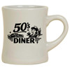 The 10oz Diner Mug in Gray delivers classic diner style with a clean, neutral look that fits seamlessly into coffee shop service and retail displays. Its iconic curved ceramic shape is comfortable to hold and ideal for everyday coffee, house mugs, or branded merchandise programs. Durable and logo-ready, this diner mug offers timeless appeal and dependable performance—making it a versatile choice for cafés and retailers seeking a refined, understated mug customers use daily.