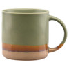 This olive reactive glaze ceramic mug offers a calm, earthy look that pairs naturally with custom logos and artwork for coffee shop and retail merchandise programs. Designed for everyday use, it provides a comfortable, substantial feel and strong brand visibility that appeals to customers seeking quality, reusable drinkware. The reactive glaze finish creates subtle variation from piece to piece, reinforcing a handcrafted aesthetic that elevates branded mugs for in-store sales and gifting.