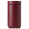 1. Blank matte burgundy Simple Tumbler with a smooth cylindrical body, rounded base, and matching fitted lid.