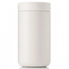 1. Blank matte white Simple Tumbler with a smooth cylindrical body, rounded base, and matching fitted lid.
