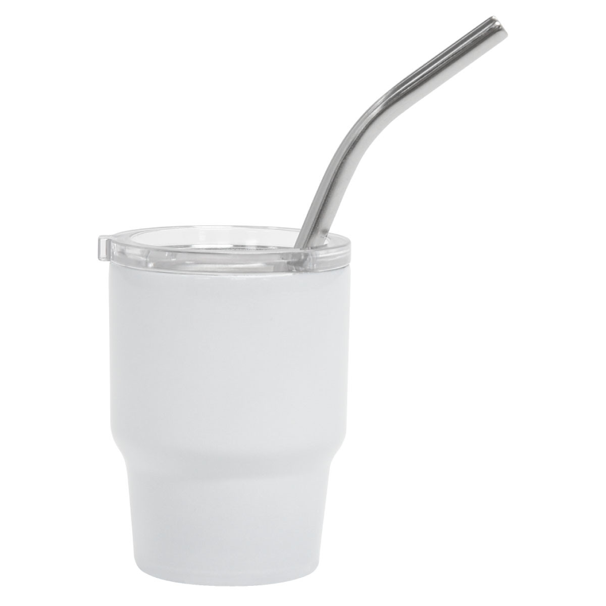 3 oz SS Mini Mate  Custom Stainless Steel Tumbler with Lid & Straw |  MugHeads Drinkware