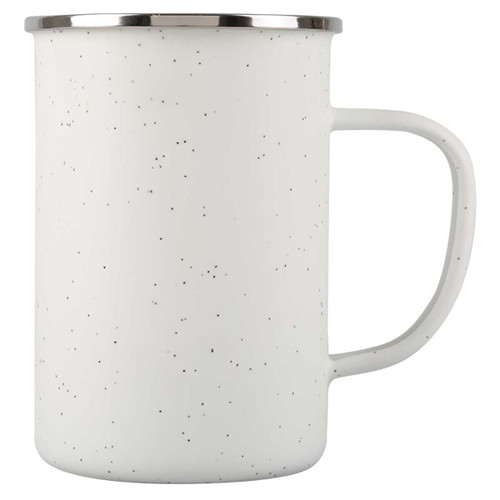 The Speckle-It™ Enamel Camping Mug (20oz) in White is a top choice for businesses searching for custom logo drinkware with outdoor, vintage appeal. Popular with coffee shops, breweries, and retail brands, this durable enamel mug is ideal for branded merchandise, promotional giveaways, and high-demand camping-style drinkware programs.