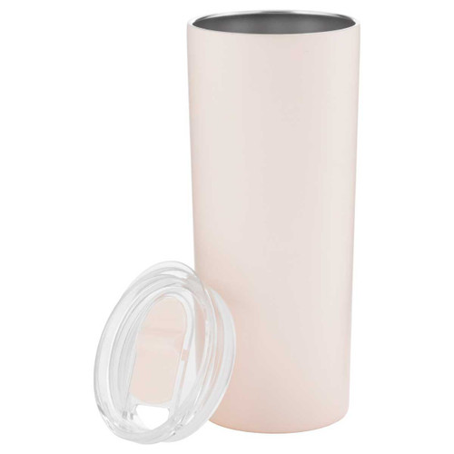 The 20.9oz Fender Tumbler in Matte Dew brings a fresh, modern finish to custom branded drinkware designed for coffee shops, cafés, retail stores, and promotional events. Double-wall vacuum insulation keeps drinks at their ideal temperature throughout the day, while the durable matte coating delivers a comfortable grip for daily use. Built to showcase custom logos and branded artwork with a refined appearance, it's a premium tumbler that helps extend brand recognition long after the first sip.