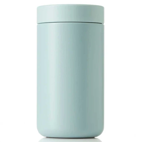 Blank matte mint Simple Tumbler with a smooth cylindrical body, rounded base, and matching fitted lid.