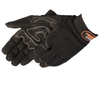 BLACK SYNTHETIC MECH GLOVE W/ PALM PATCH -L