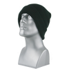 ADULT 100% ACRYLICK KNIT CUFF HAT, BLACK ONLY