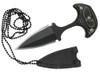 NECK KNIFE BLACK 3" OVERALL 1-1/2" BLADE