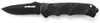 4.6" BLK DROP POINT SERRATED  SAFETY LOCK