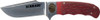 SCHRADE FIXED BLD RED PICK BONE HNDL W/ EAGLE