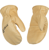 AXEMAN COWHIDE MITTEN-GLOVE LINED--MEDIUM