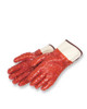 14" RED PVC GLOVE W/ CHIPS FINISH, LARGE