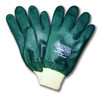 PREM GREEN PVC DBL COAT KNIT WRIST - L