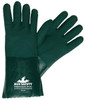 PREM GREEN PVC DBL COAT 14" GUANTLET - L