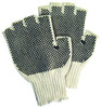 REG WT FINGERLESS W/ PVC DOTS - L