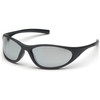 ZONE II MATTE BLACK FRAME, SILVER MIRR LENS