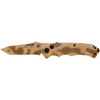 DESERT CAMO BLADE & HANDLE, 40% SERRATED