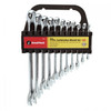 GREATNECK 11-PC SAE COMBO WRENCH SET W/ RACK