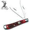 ELK RIDGE 3.85" TRAPPER, RED PICK BONE HNDL