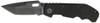 CATTLEMANS 7 1/2" BLACK BART FOLDER W/ TANTO -