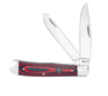 CATTLEMAN COWHAND SERIES 4 1/8" TRAPPER, RED G10 HNDL