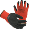 DEXTRUS RED NYLON LINER W/ BLACK LATEX CRINKLE PALM-M