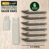 6-PACK REPLACEMENT BLADES FOR ACCUSHARP RAZOR KNIFE