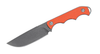 ABKT PROTECTOR 7.5" FIXED BLADE, STONE WASH W/ ORANGE G10 HNDL