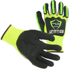 HI-VIZ GREEN HPPE ANSI CUT 8 IMPACT 2 SANDY NITRILE PALM-XL