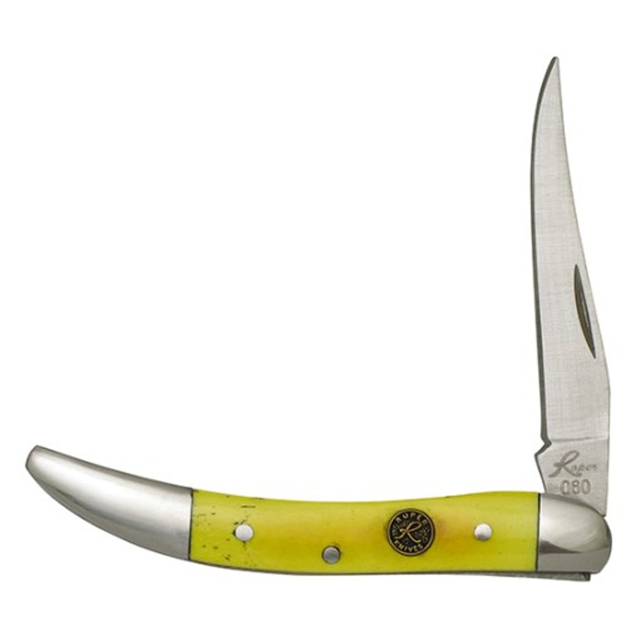 ROPER 3 1/8" YELLOW BONE TOOTHPICK FOLDER