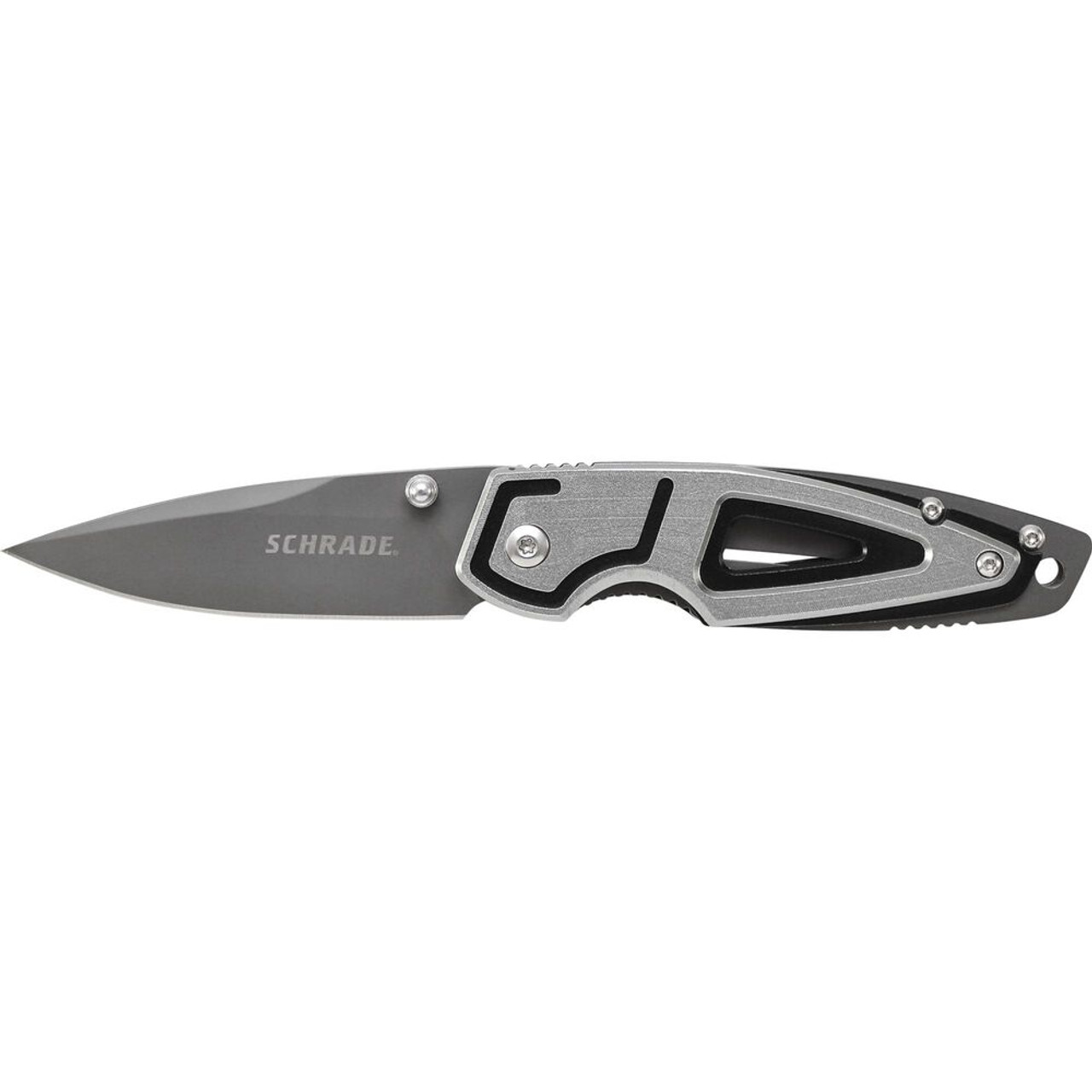 SCHRADE FOLDING KNIFE BLACK, CLAMPACK