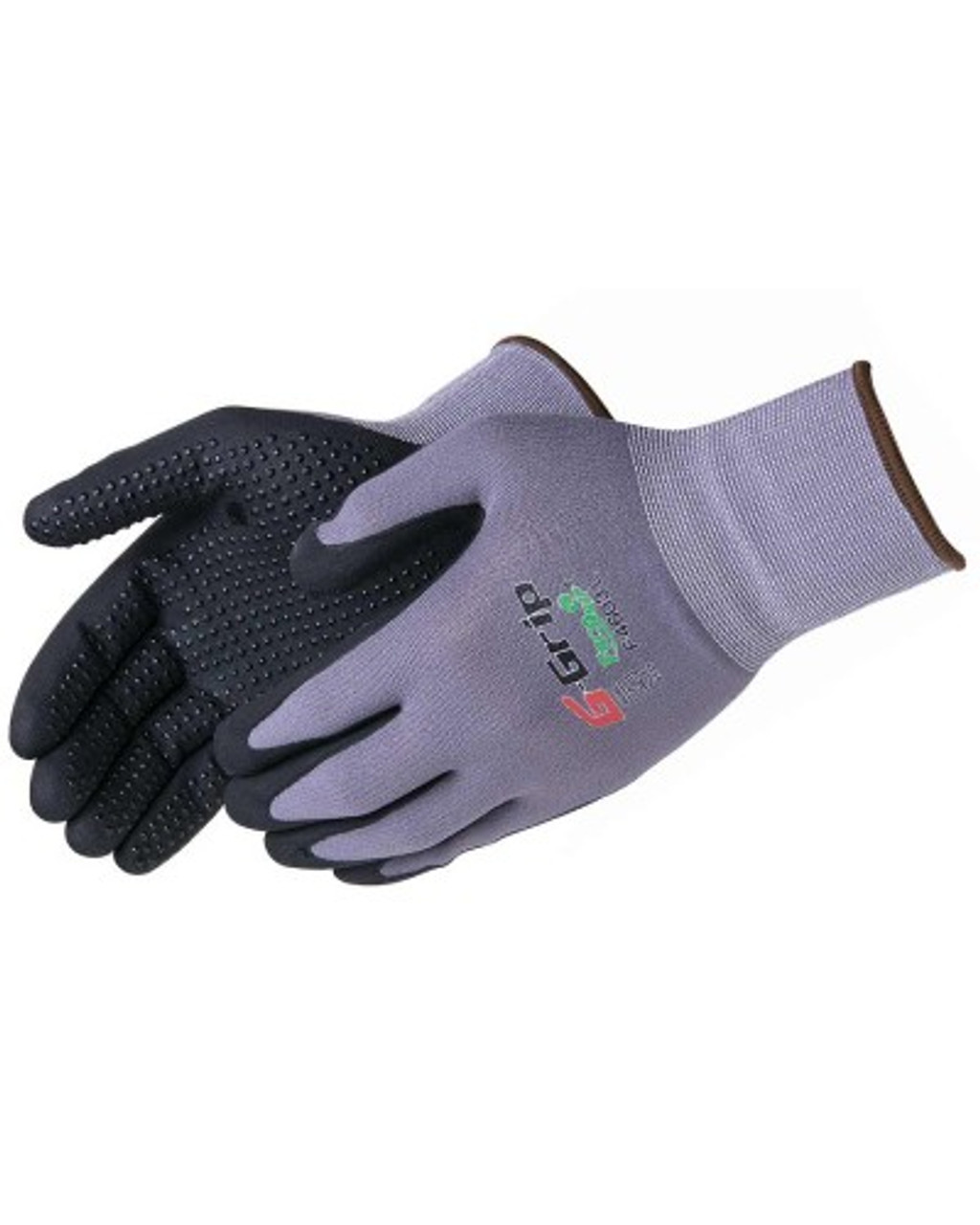 G-GRIP BLACK MICRO-FOAM NITRILE PALM W/ DOTS, 15G NYLON SHELL -S