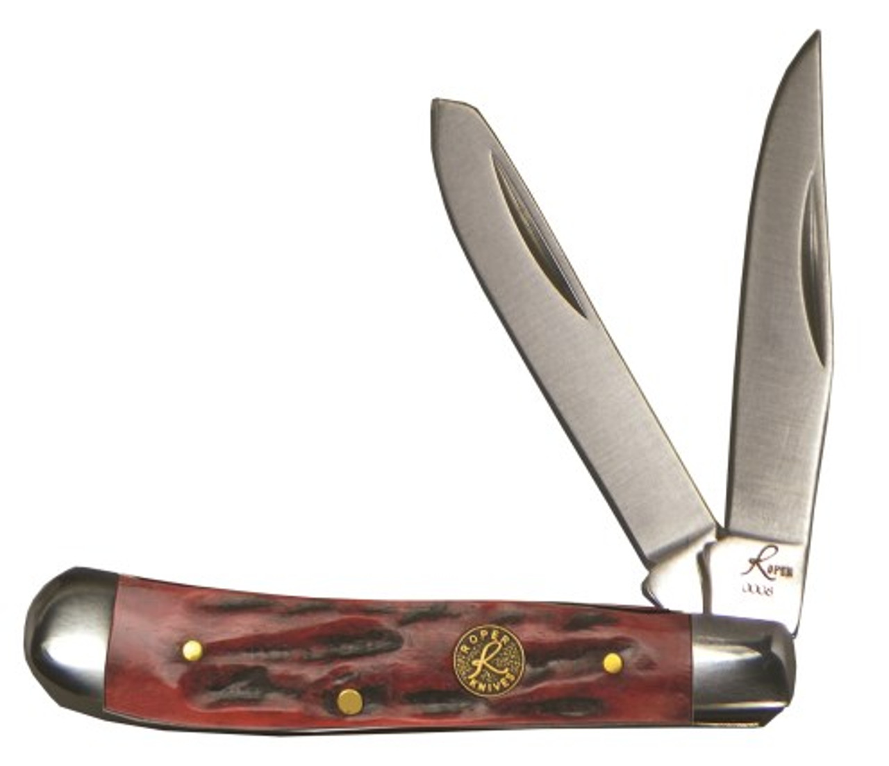 ROPER PEANUT RED JIGGED BONE HANDLES