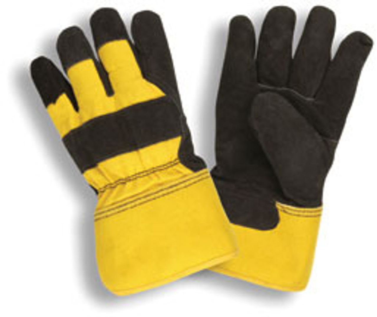 BLACK LP W/ YELLOW CANVAS BACK, INSULATED--S