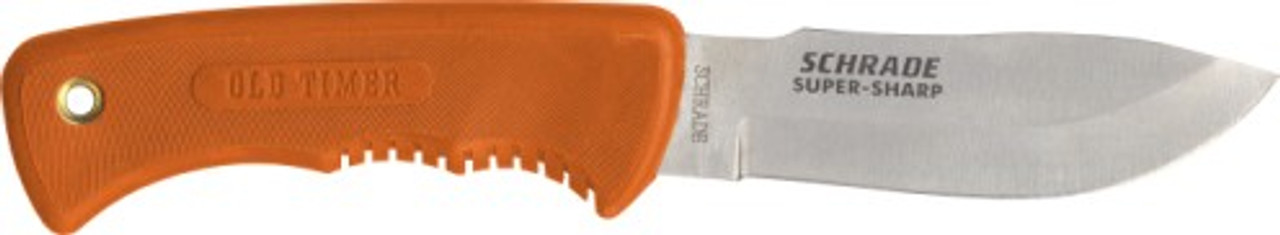 SCHRADE 9 1/2" OUTFITTER W/ ORANGE HANDLE