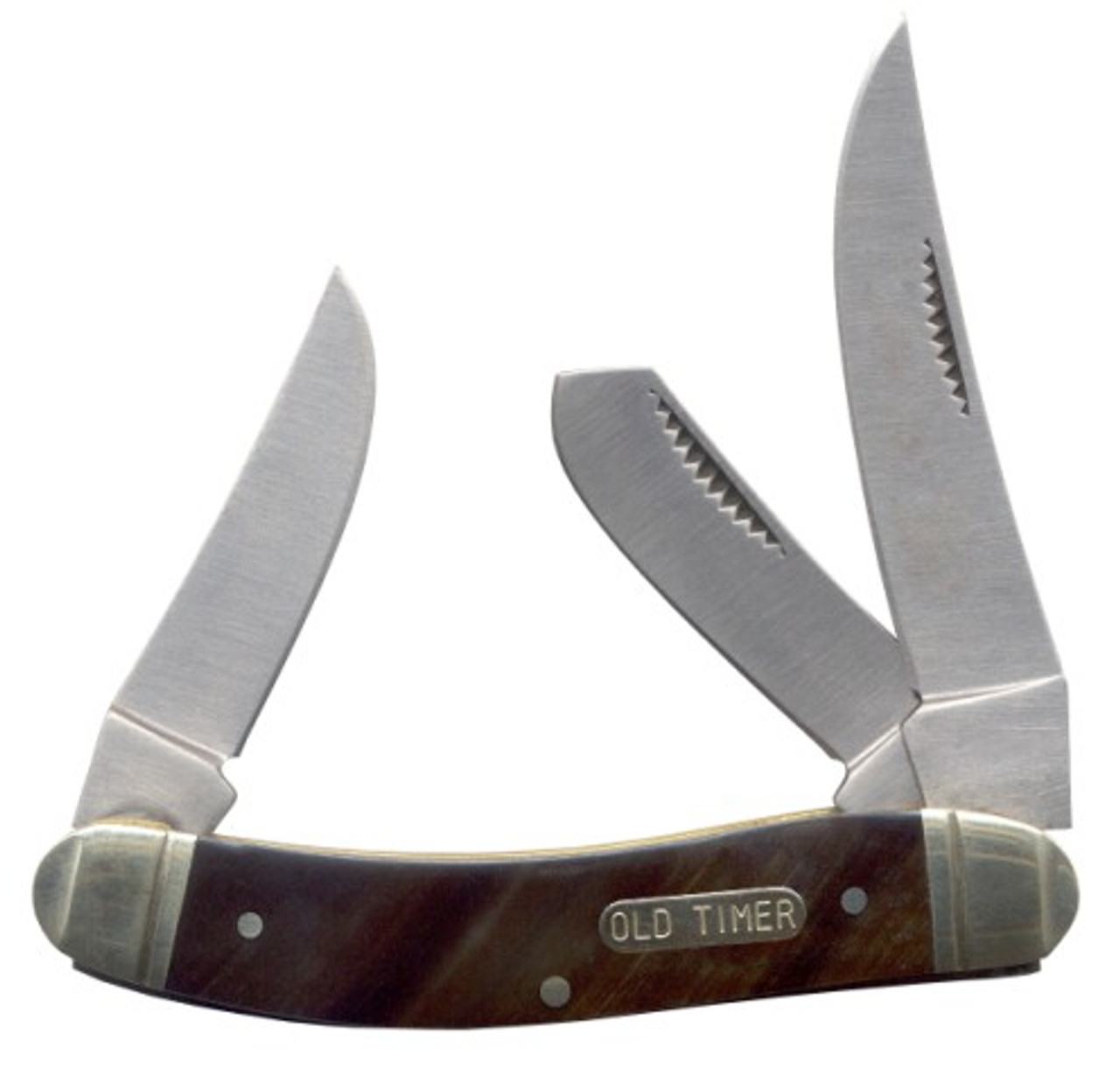 SCHRADE OLD TIMER 3 3/4" SOWBELLY BUFFALO HOR