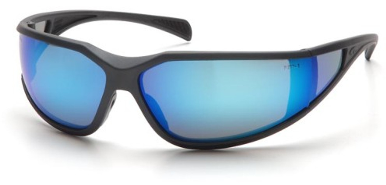 EXETER, DARK GRAY FRAME, ICE BLUE MIRROR A/F