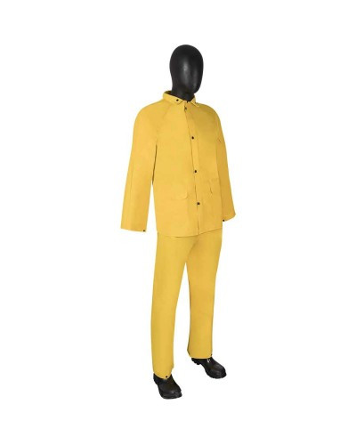 .35 MM YELLOW PVC POLYESTER 3 PC. SUIT - M