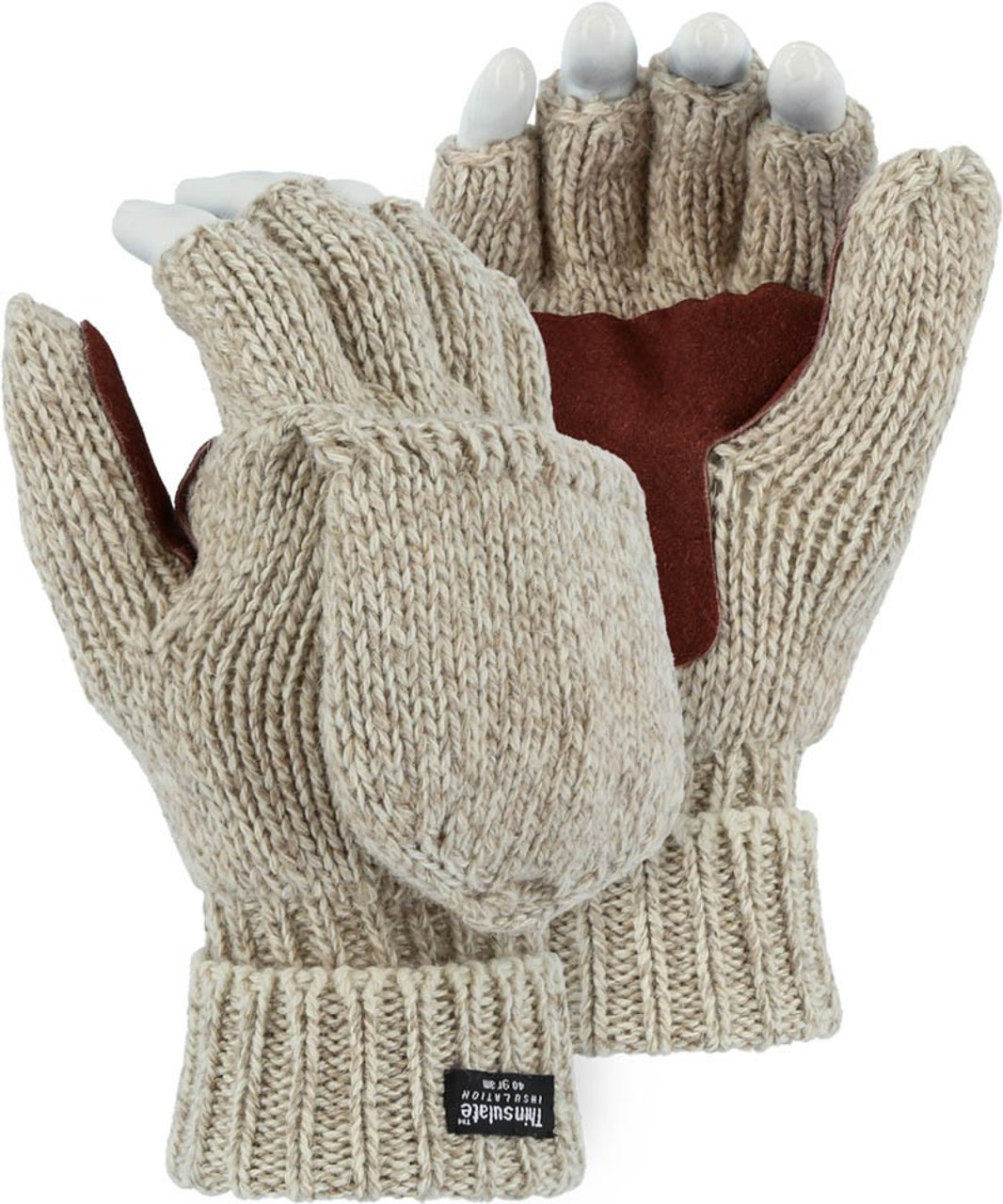 RAGG WOOL COMBO GLOVE W/ THINSULATE LINING-XL