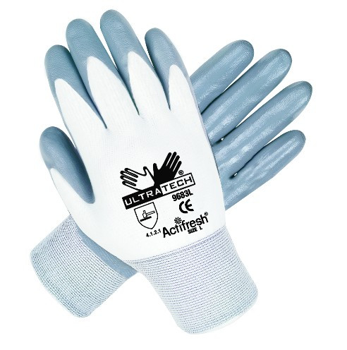 ULTRA TECH NITRILE DIP ON NYLON, LARGE