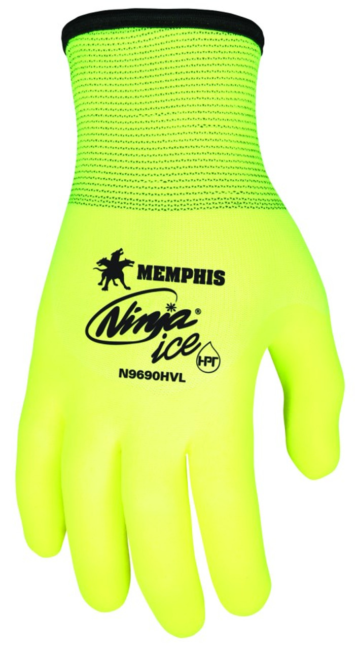 NINJA ICE HI-VIZ PALM COATED, INSULATED--XL