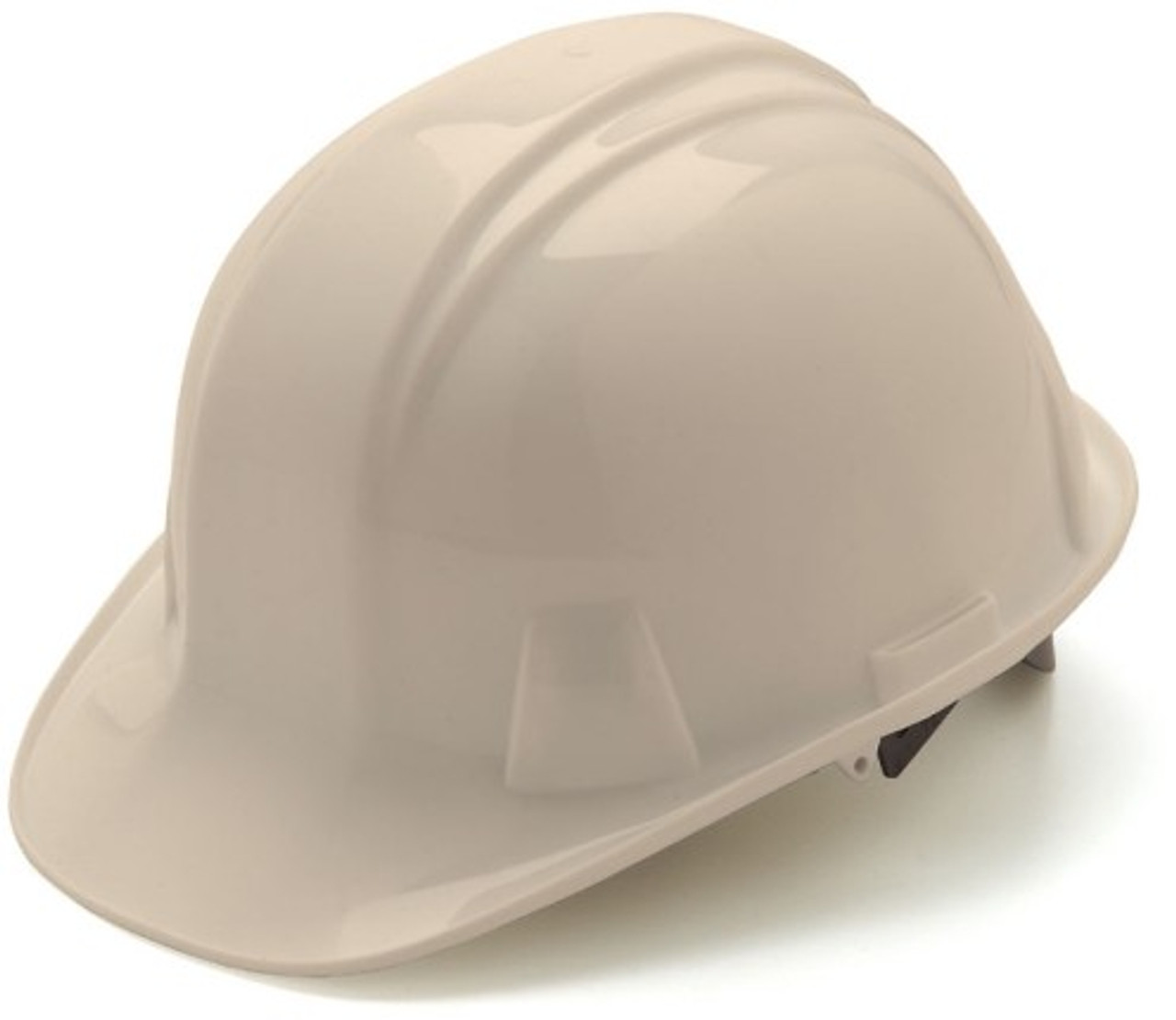 WHITE CAP STYLE HARD HAT W/ 6 POINT SNAP LOCK