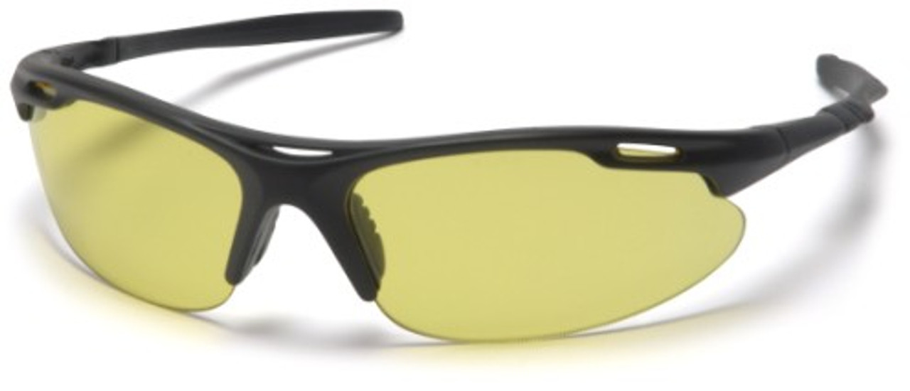AVANTE BLACK FRAME W/ AMBER LENS