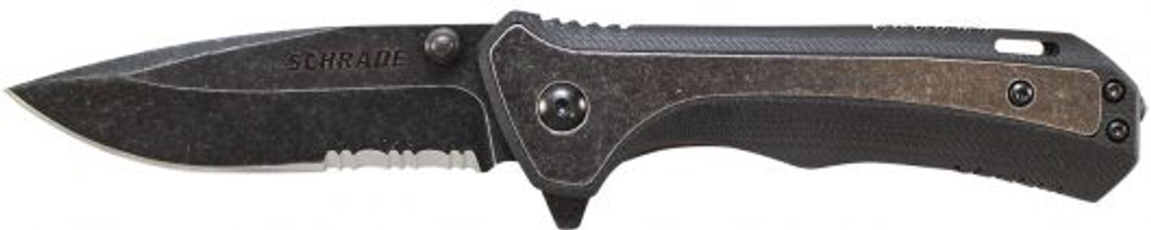 STONEWASH HIGH CARBON SS BLADE W/ G10 HANDLE