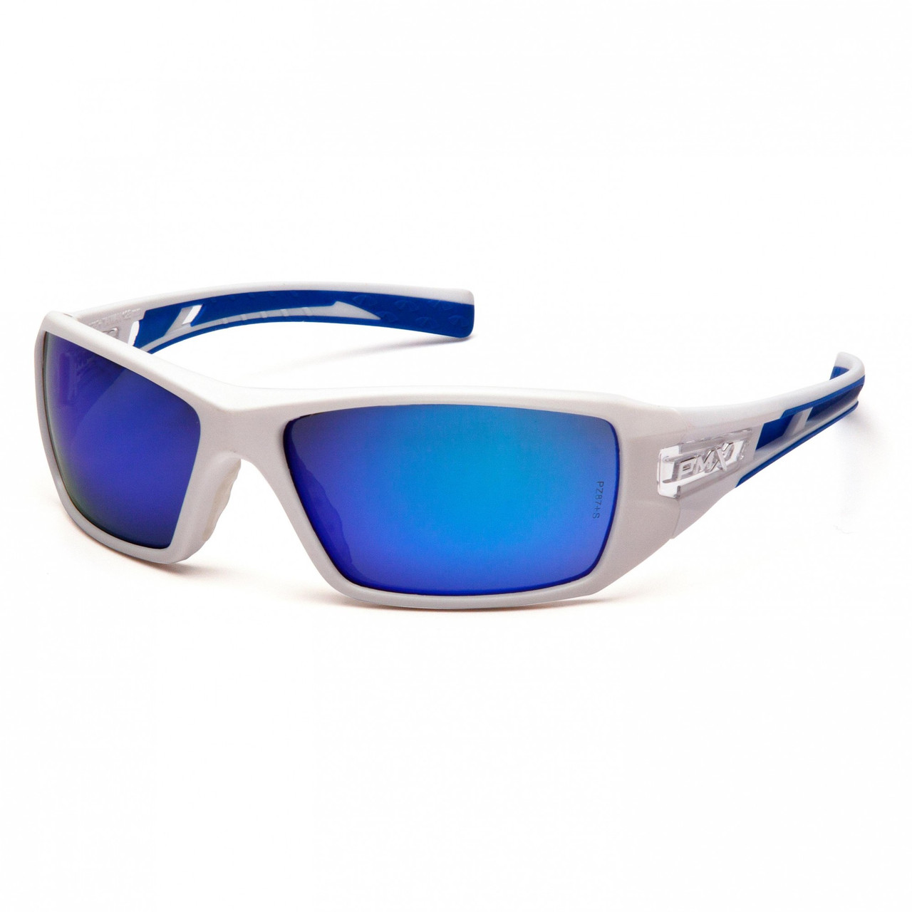 VELAR WHITE/BLUE FRAME W/ ICE BLUE MIRR LENS